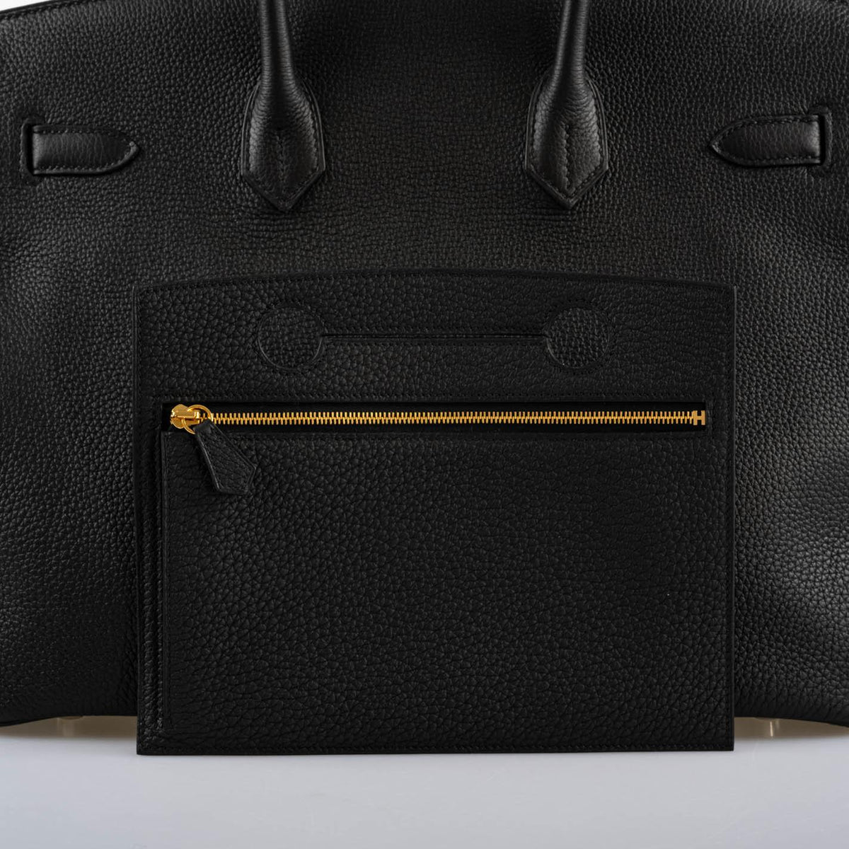 Hermes Birkin Pochette Backpocket Black Swift With Palladium Hardware - 2021, Z - image 5