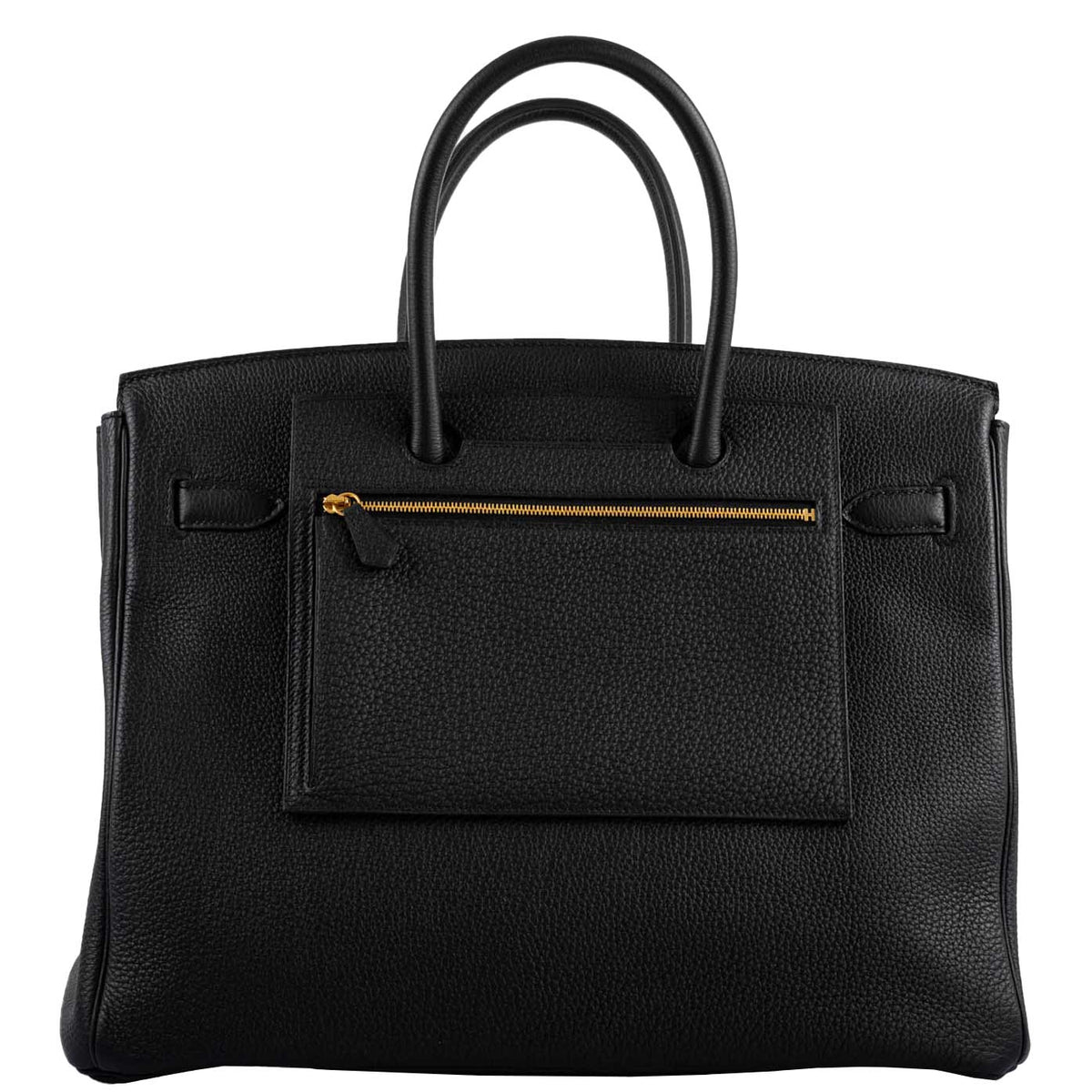 Hermes Birkin Pochette Backpocket Black Swift With Palladium Hardware - 2021, Z - image 1