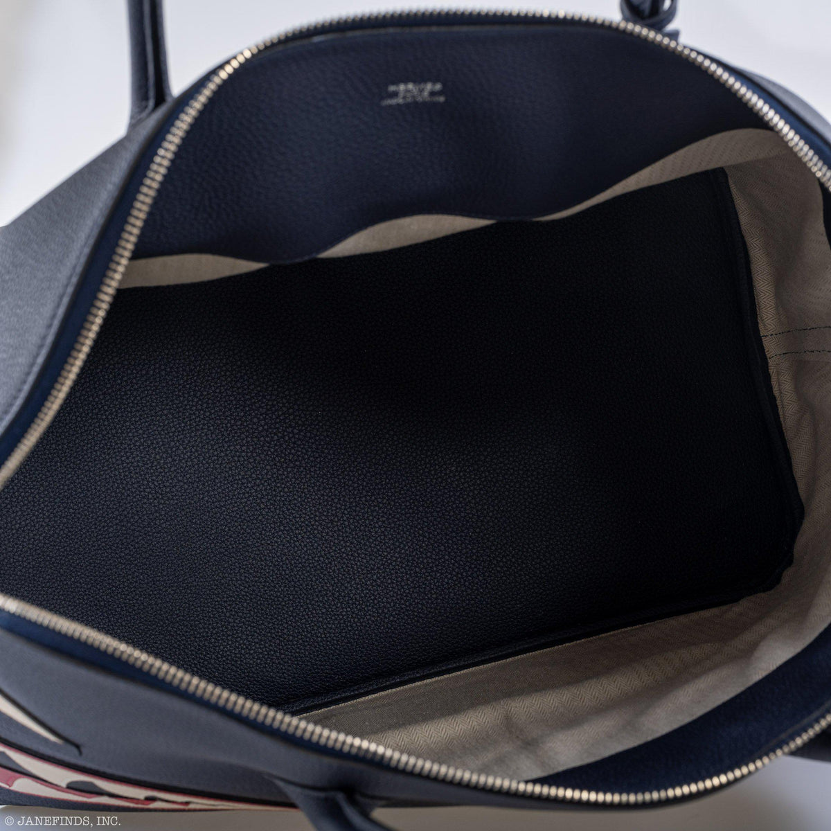Hermes Bolide 40 Shark Indigo Blue Togo Unisex Bag Palladium Hardware - image 13