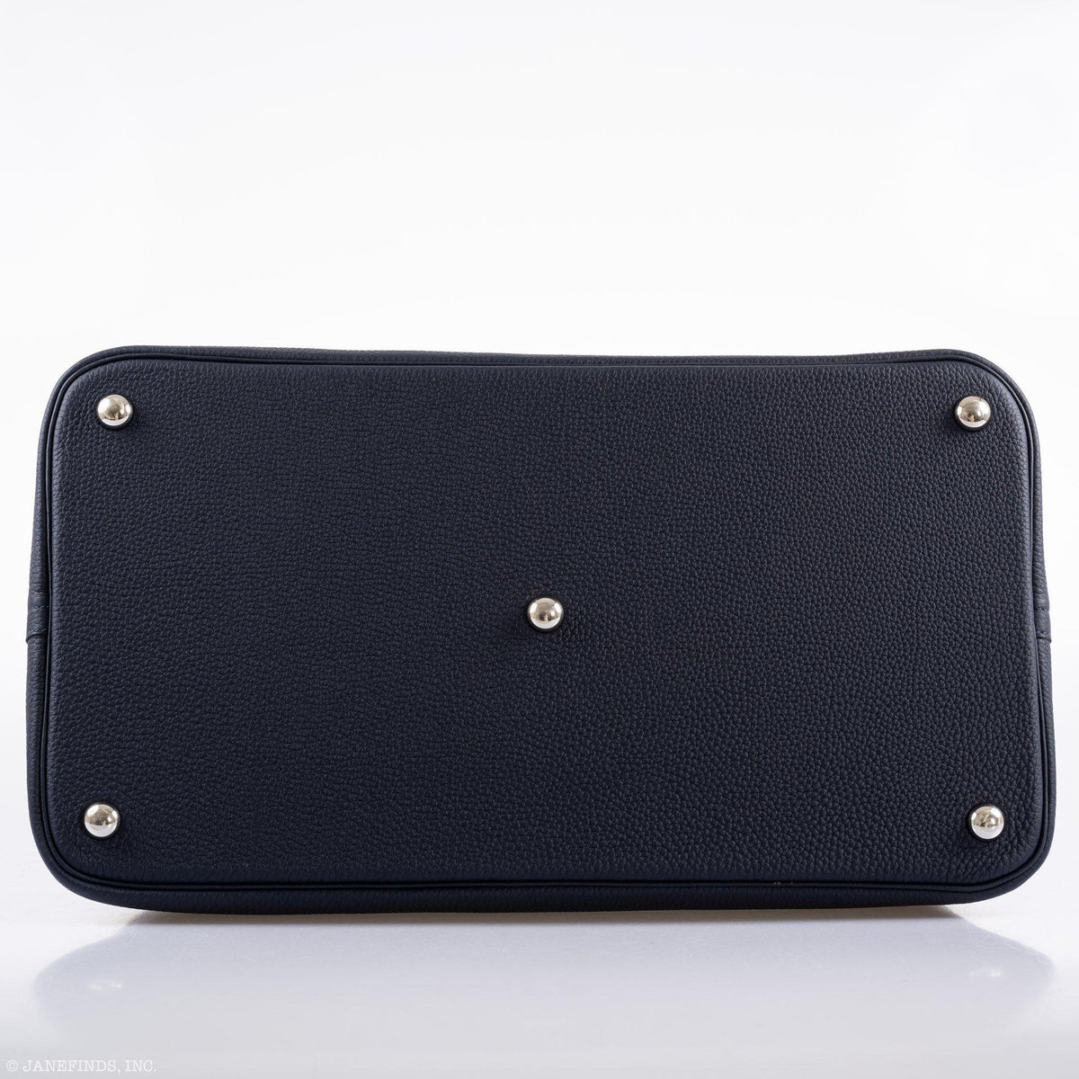 Hermes Bolide 40 Shark Indigo Blue Togo Unisex Bag Palladium Hardware - image 14