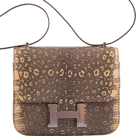 Hermès Constance 18 Ombre Salvator Lizard Palladium Hardware - 2021, Z - photo 1