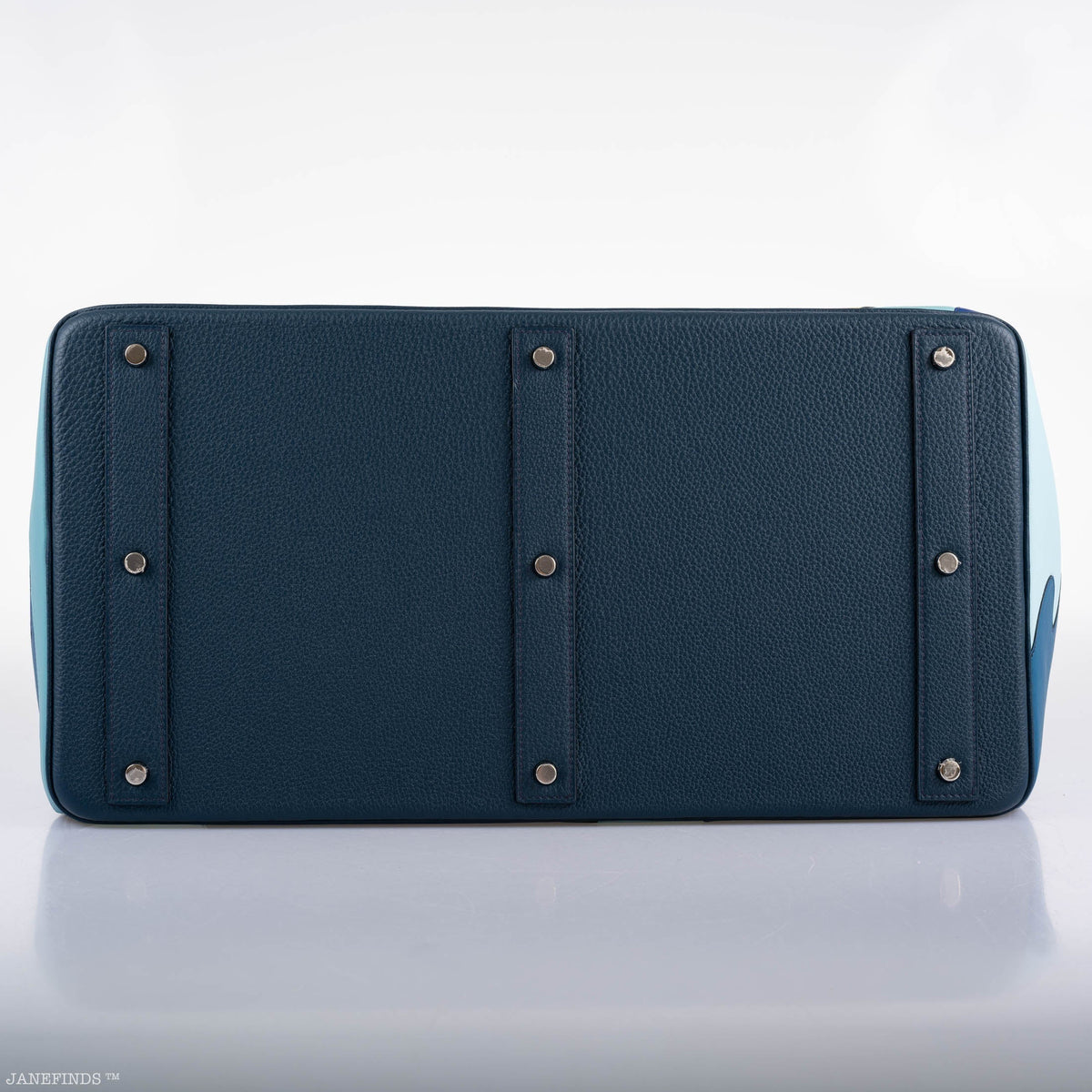 Hermès HAC Birkin 50 "Endless Road" Limited, Bleu de Prusse Togo Palladium Hardware - 2019, D - photo 6
