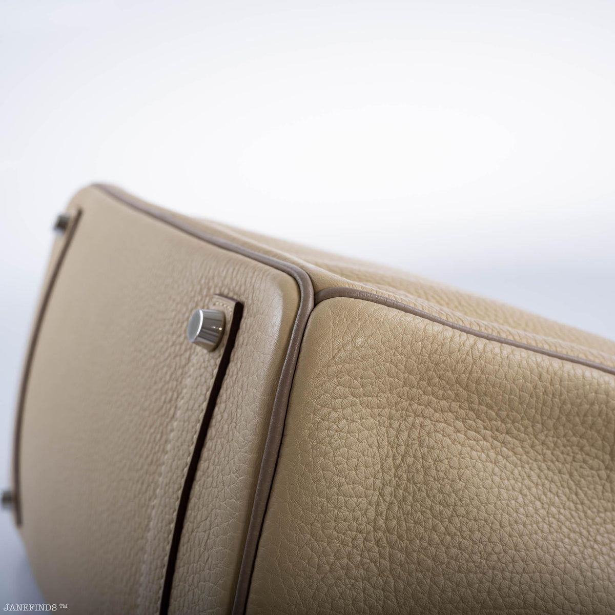Hermes HSS Birkin 35 Parchemin & Etoupe Epsom with Palladium Hardware - 2010, N Square - image 15