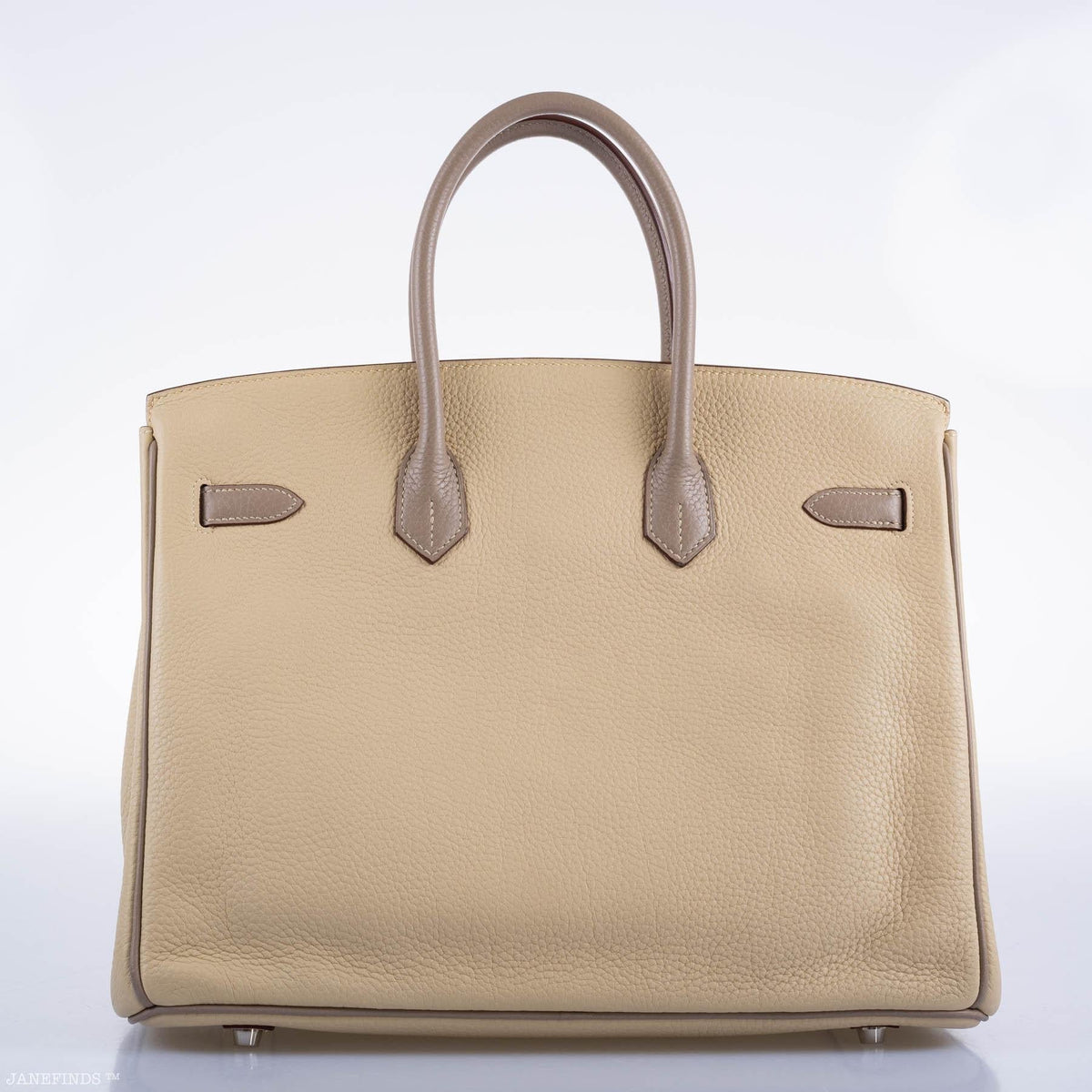 Hermes HSS Birkin 35 Parchemin & Etoupe Epsom with Palladium Hardware - 2010, N Square - image 5
