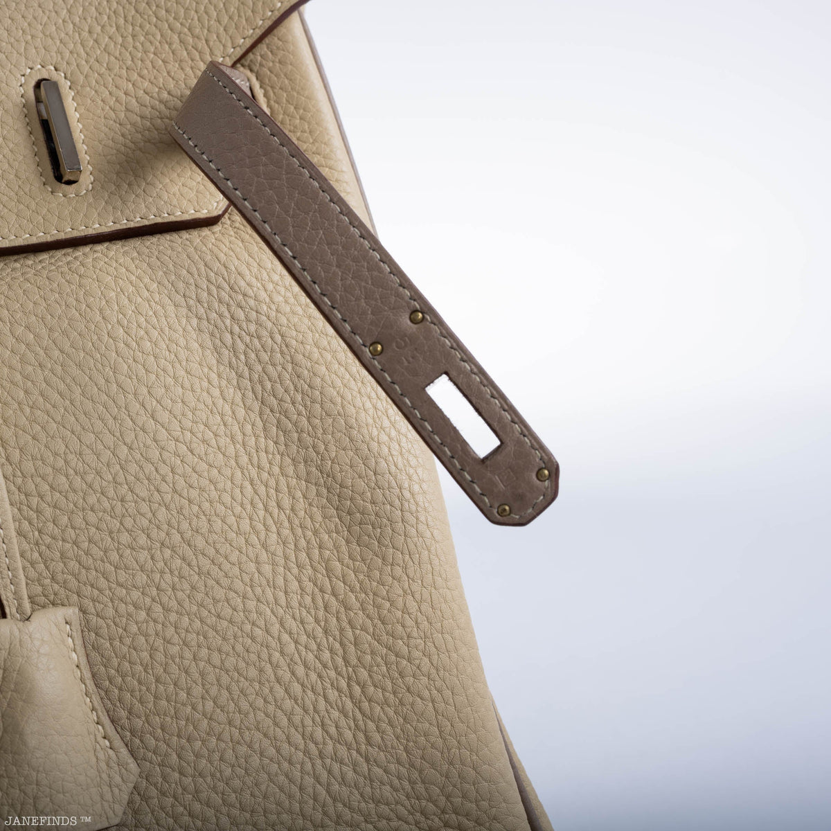 Hermes HSS Birkin 35 Parchemin & Etoupe Epsom with Palladium Hardware - 2010, N Square - image 6