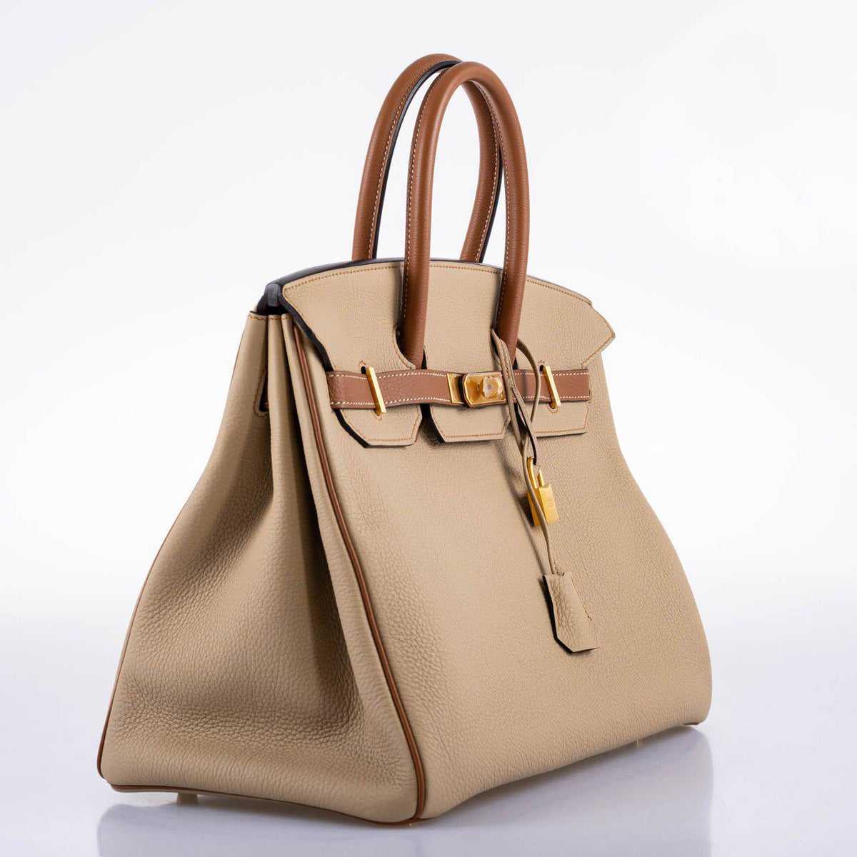 Hermès HSS Birkin 35 Trench & Gold Togo with Brushed Gold Hardware - 2017, A - photo 3