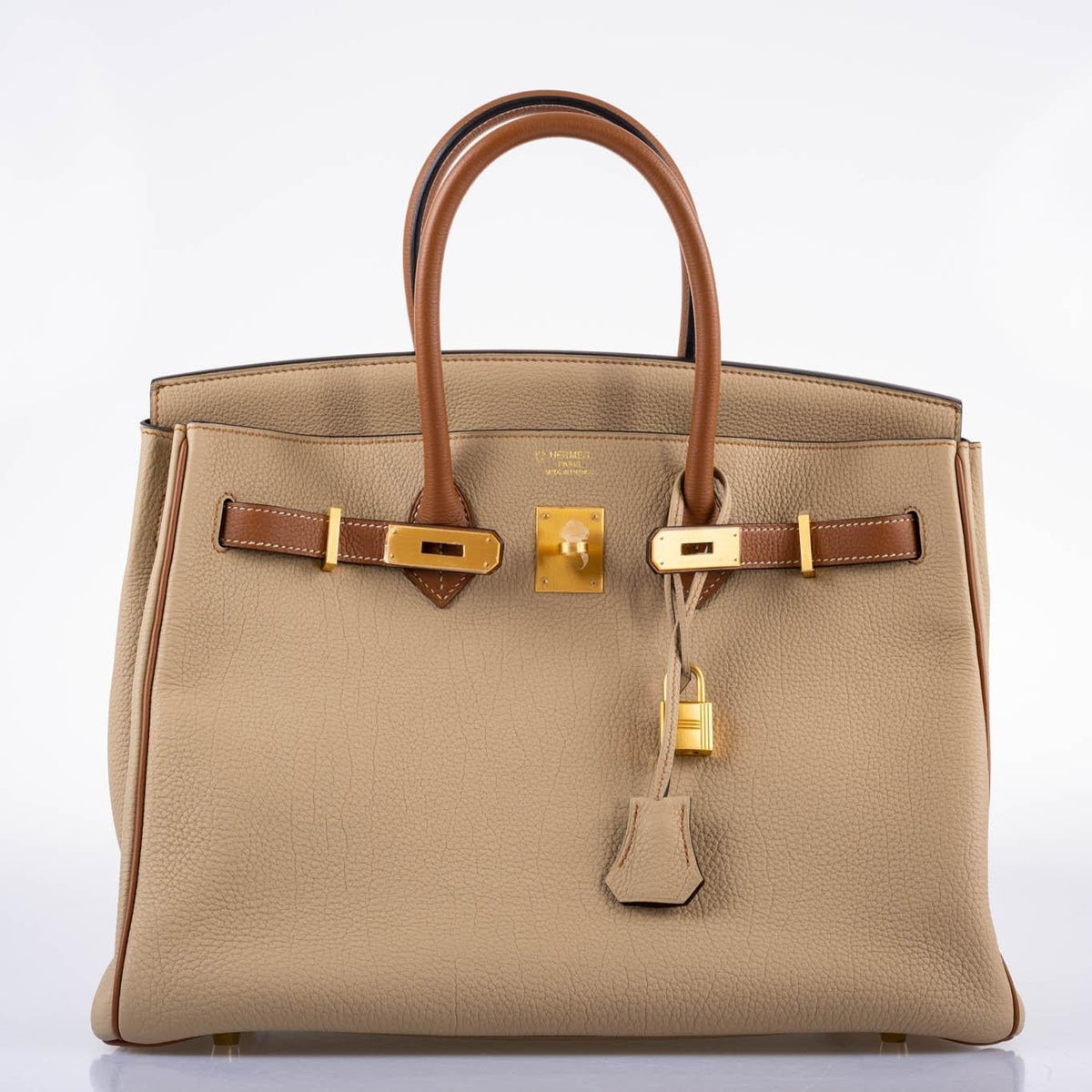 Hermès HSS Birkin 35 Trench & Gold Togo with Brushed Gold Hardware - 2017, A - photo 5