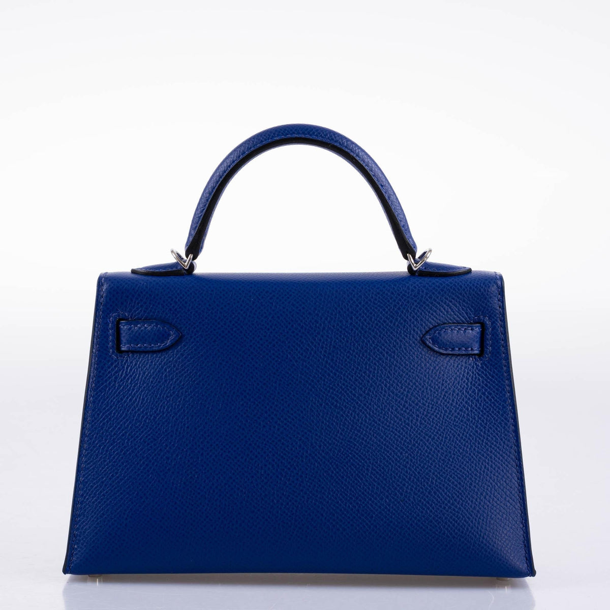 Hermes HSS Kelly 20 Mini II Sellier Blue Electric & Black Interior Epsom Palladium - 2021, Z - image 7