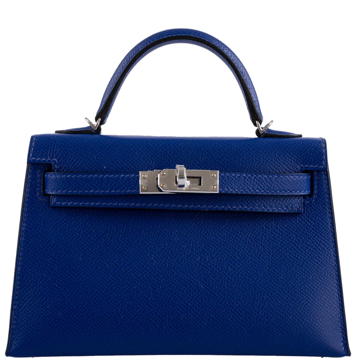 Hermes HSS Kelly 20 Mini II Sellier Blue Electric & Black Interior Epsom Palladium - 2021, Z - image 1