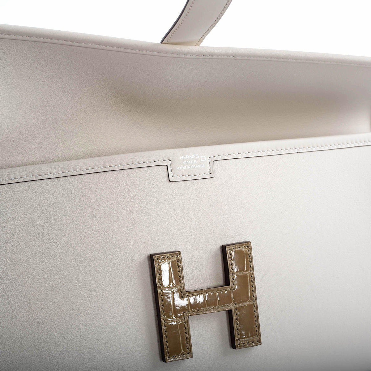 Hermes Jige Elan 29 Touch Nata Beige Swift Leather & Sable Alligator - 2021, Z - image 5