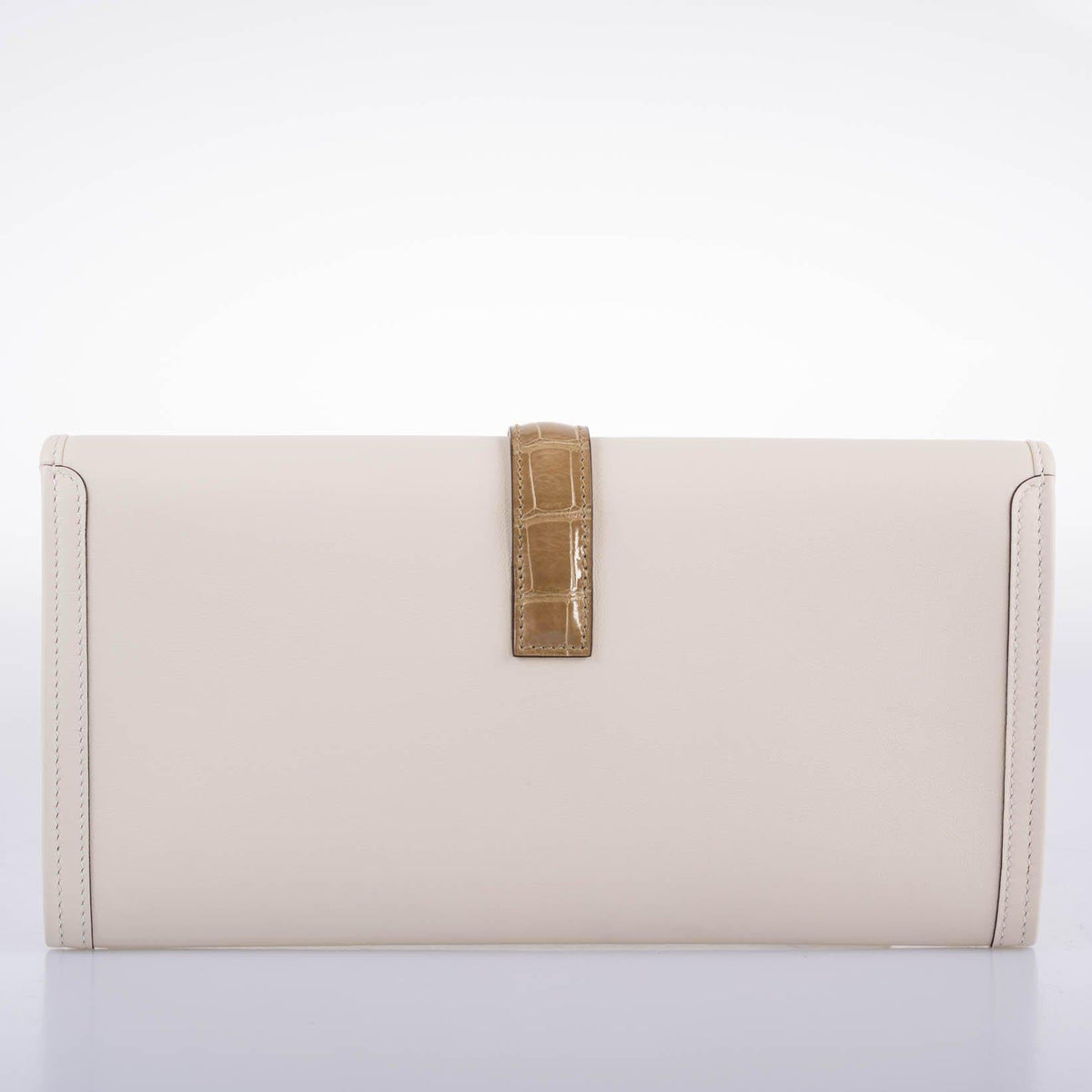 Hermes Jige Elan 29 Touch Nata Beige Swift Leather & Sable Alligator - 2021, Z - image 6