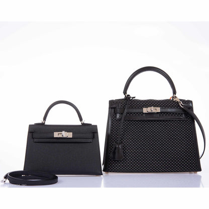 Hermès Kelly 20 Mini II Sellier Black Epsom Palladium Hardware - 2020, Y - photo 10