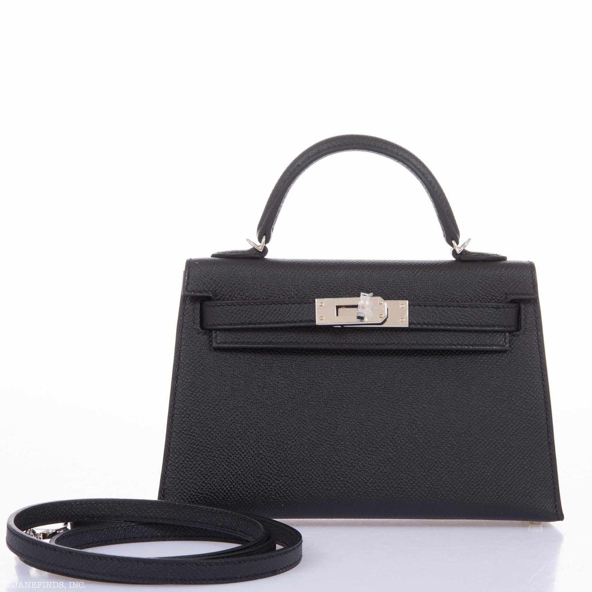 Hermès Kelly 20 Mini II Sellier Black Epsom Palladium Hardware - 2020, Y - photo 3
