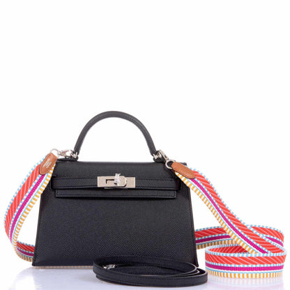 Hermès Kelly 20 Mini II Sellier Black Epsom Palladium Hardware - 2020, Y - photo 5