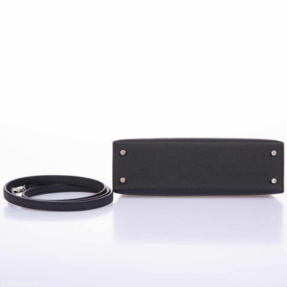 Hermès Kelly 20 Mini II Sellier Black Epsom Palladium Hardware - 2020, Y - photo 7