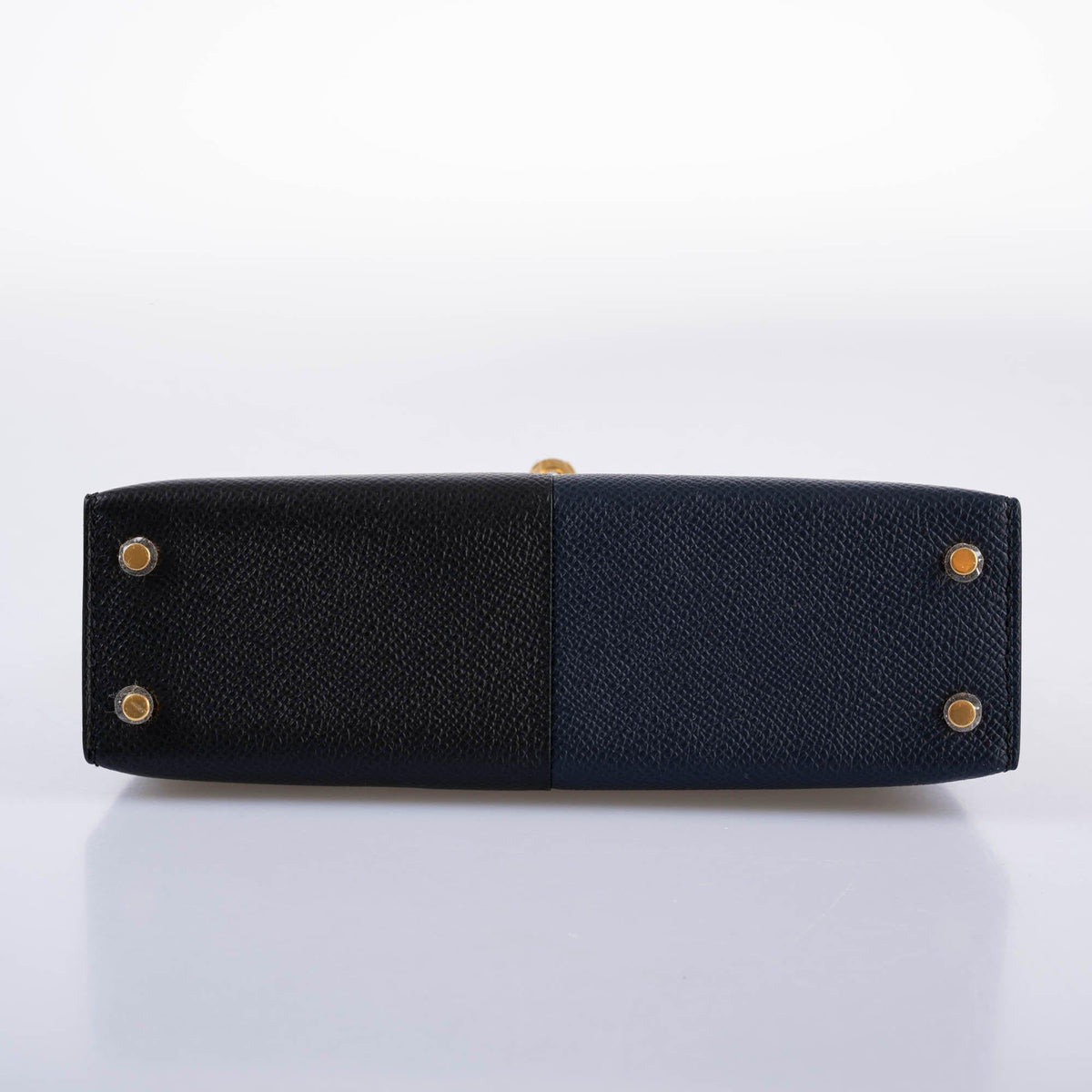 Hermes Kelly 20 Mini II Sellier "Casaque" style Black, Indigo & Rouge H Epsom with Gold Hardware - 2021, Z - image 6
