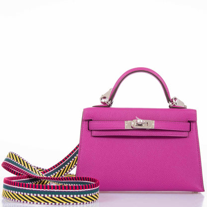 Hermes Kelly 20 Mini II Sellier Magnolia Epsom leather Palladium Hardware - 2018, C - image 11