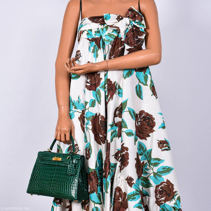 Hermes Kelly 25 HSS Sellier Emerald Nilo Crocodile & Cassis Brushed Gold Hardware - 2018, C - image 21