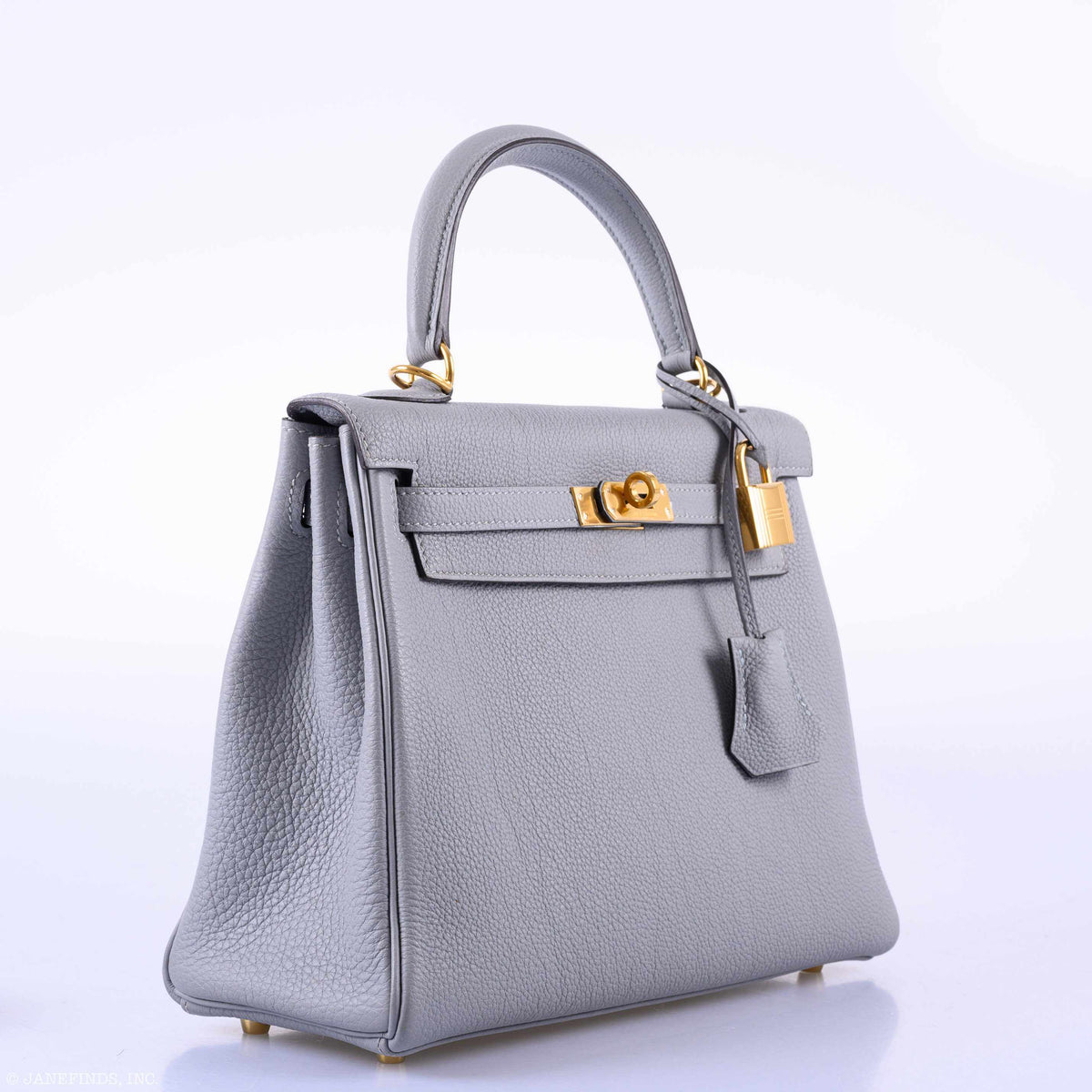 Hermès Kelly 25 Retourne Blue Glacier Togo Gold Hardware - 2016, X - photo 3