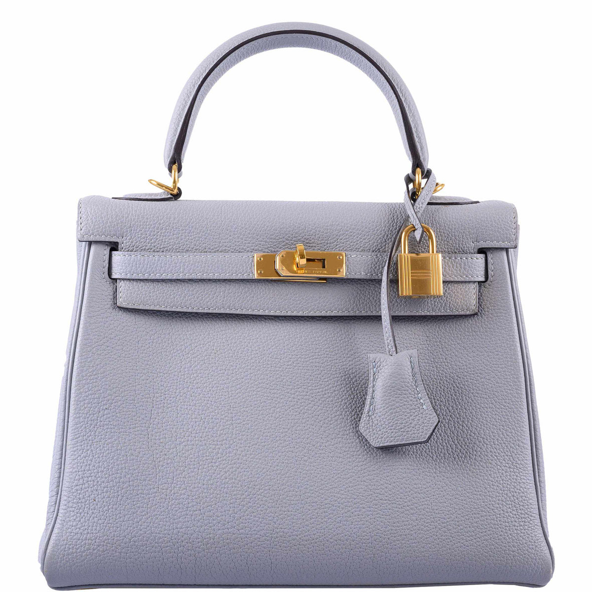 Hermès Kelly 25 Retourne Blue Glacier Togo Gold Hardware - 2016, X - photo 1