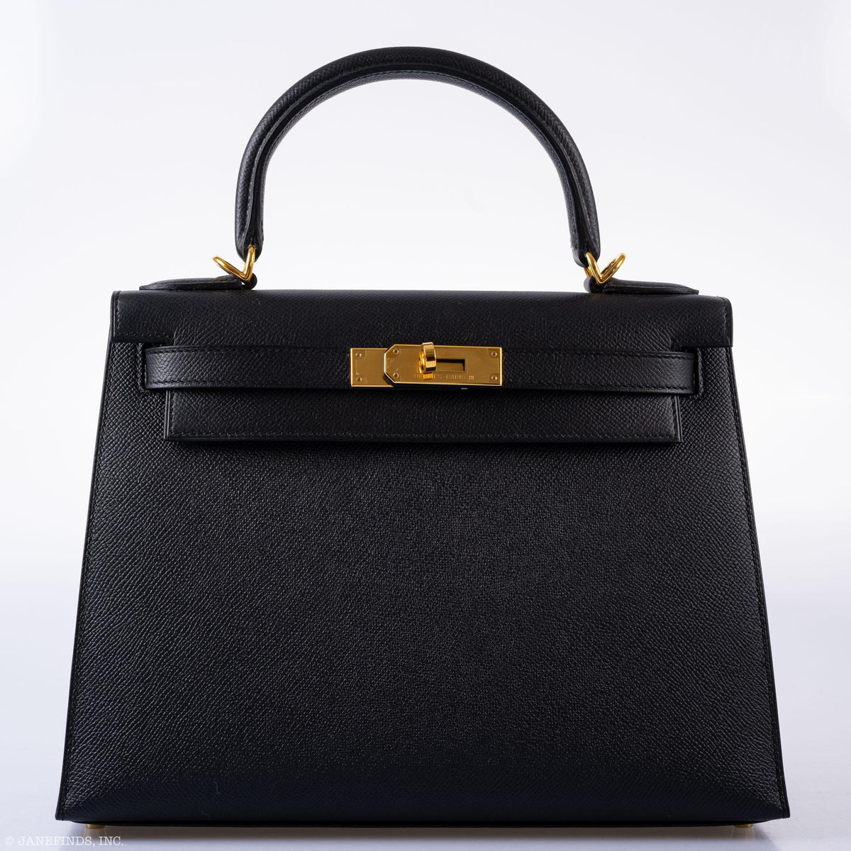 Hermès Kelly 28 Sellier Black Epsom with Gold Hardware - 2021, Z - photo 5