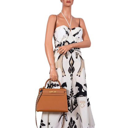 Hermès Kelly 28 Sellier Gold Epsom with Gold Hardware - 2020, Y - photo 4
