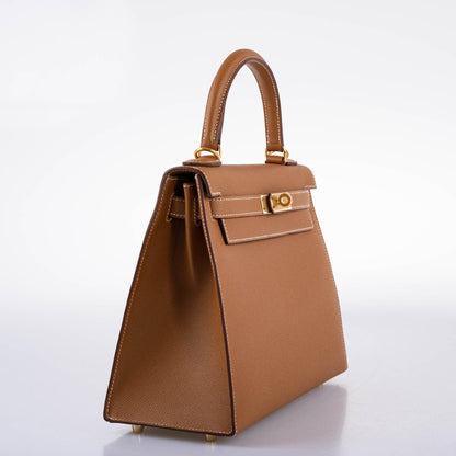 Hermès Kelly 28 Sellier Gold Epsom with Gold Hardware - 2020, Y - photo 5