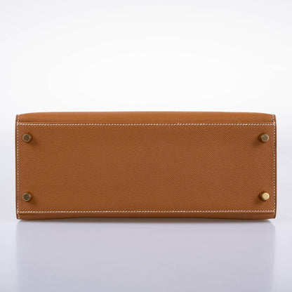 Hermès Kelly 28 Sellier Gold Epsom with Gold Hardware - 2020, Y - photo 8