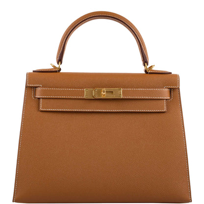 Hermès Kelly 28 Sellier Gold Epsom with Gold Hardware - 2020, Y - photo 1