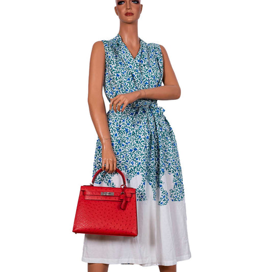 Hermès Kelly 28 Sellier Rouge Vif Ostrich with Palladium Hardware - 2017, A - photo 2