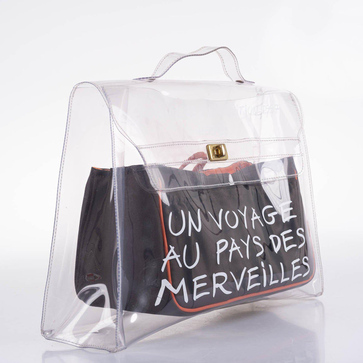 Hermès Kelly 40 Transparent Vinyl Beach Bag Souvenir De L’Exposition - photo 4