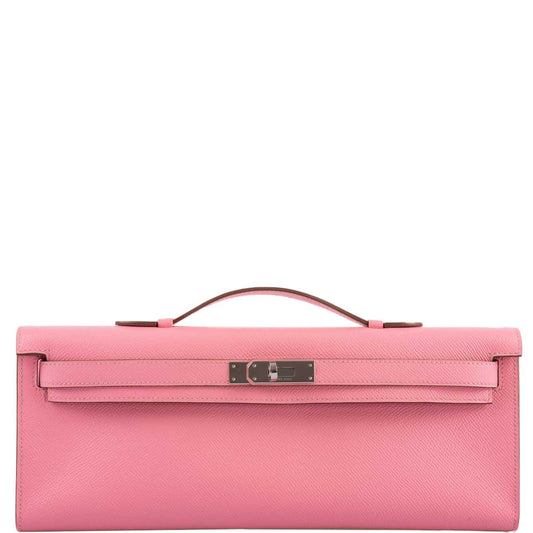 Hermes Kelly Cut Rose Confetti Epsom leather Palladium Hardware - 2015, T - image 1