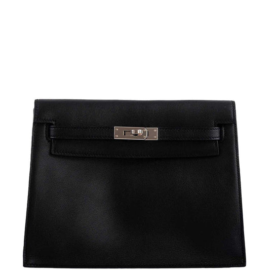 Hermes Kelly Danse II Black Swift with Palladium Hardware - 2020, Y - image 1
