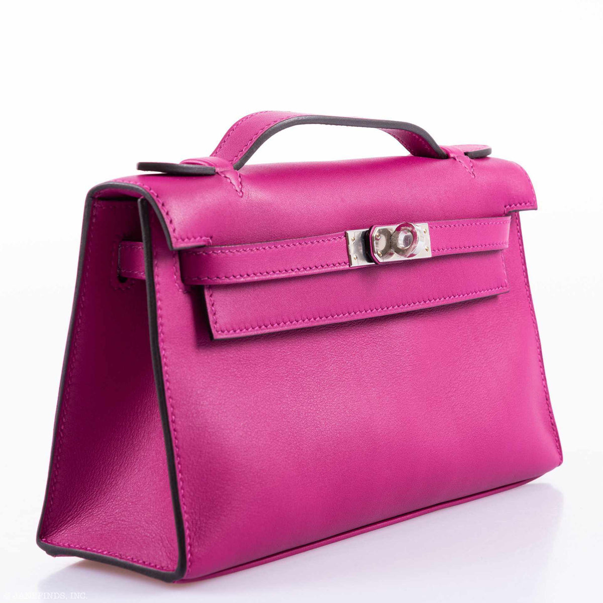 Hermès Kelly Mini Pochette Rose Pourpre Swift Palladium Hardware - 2018, C - photo 2