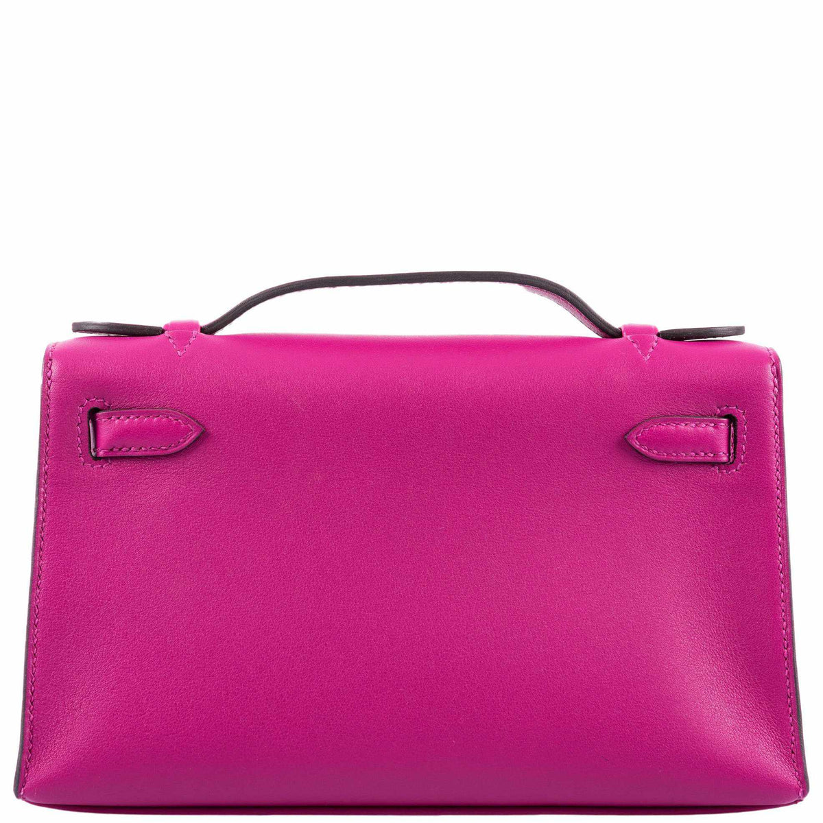 Hermès Kelly Mini Pochette Rose Pourpre Swift Palladium Hardware - 2018, C - photo 3