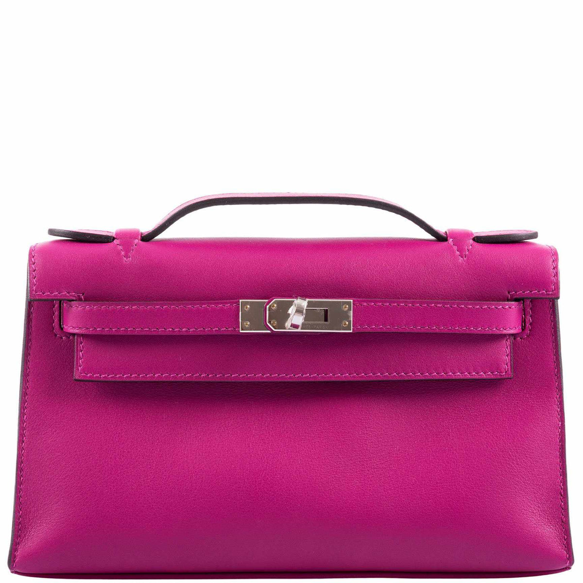 Hermès Kelly Mini Pochette Rose Pourpre Swift Palladium Hardware - 2018, C - photo 1