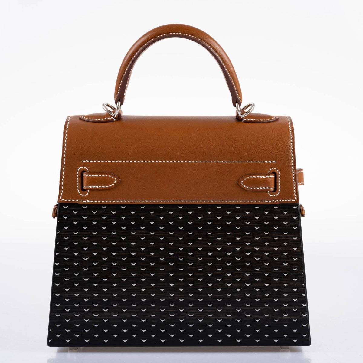 Hermes Kelly Wood 22 Bog Oak, Aluminum & Barenia with Palladium Hardware - 2021, Z - image 3
