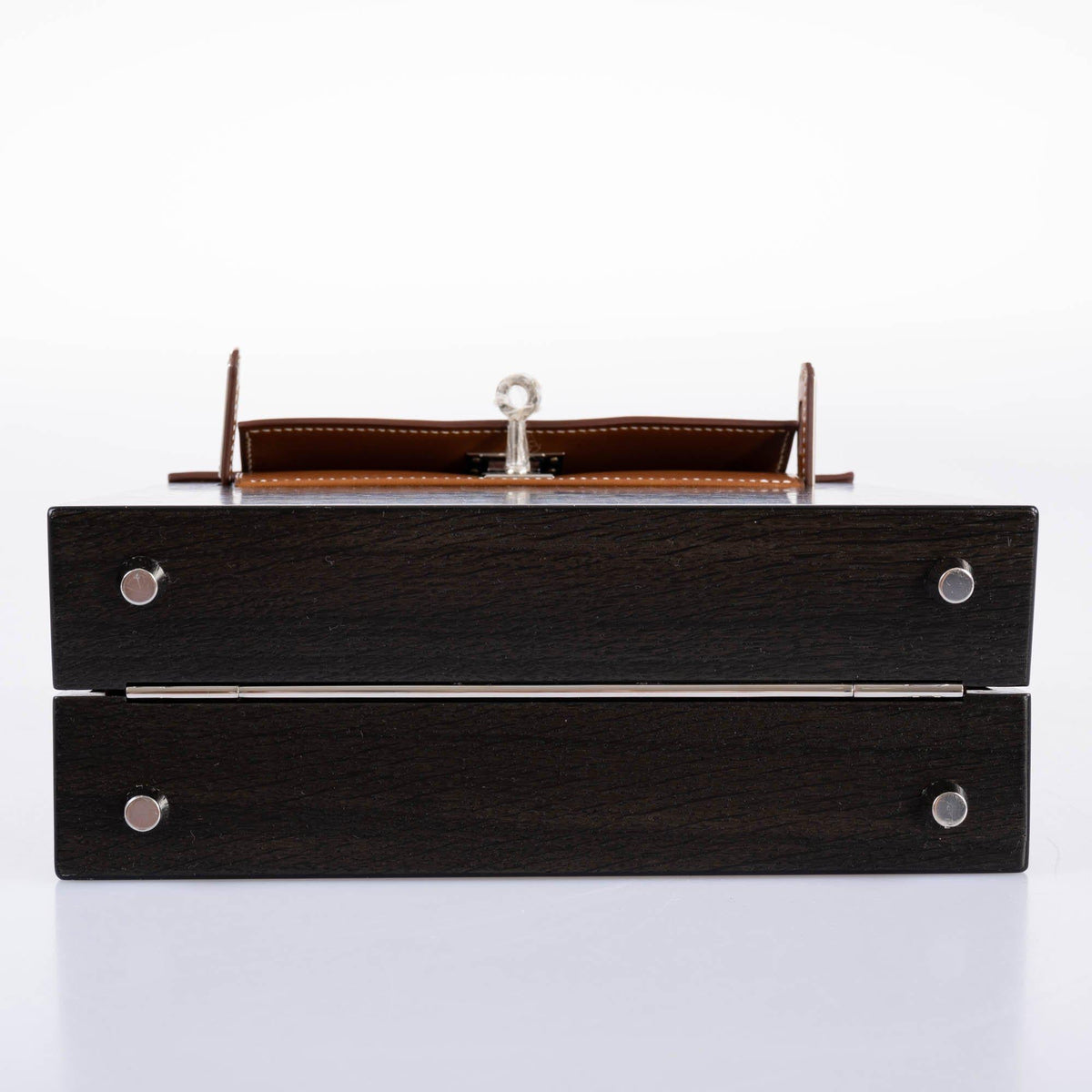 Hermes Kelly Wood 22 Bog Oak, Aluminum & Barenia with Palladium Hardware - 2021, Z - image 8