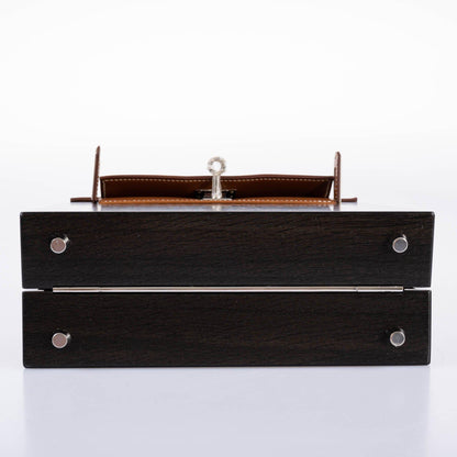 Hermes Kelly Wood 22 Bog Oak, Aluminum & Barenia with Palladium Hardware - 2021, Z - image 8