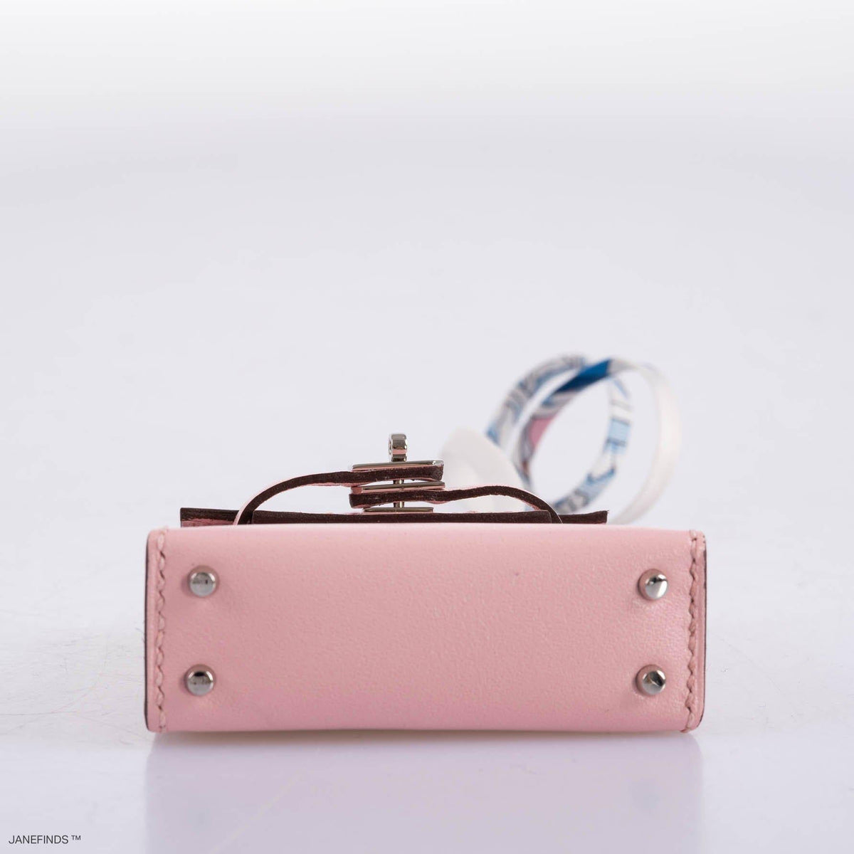 Hermes Micro Kelly Twilly Charm Rose Sakura Tadelakt Palladium Hardware - 2020, Y - image 4