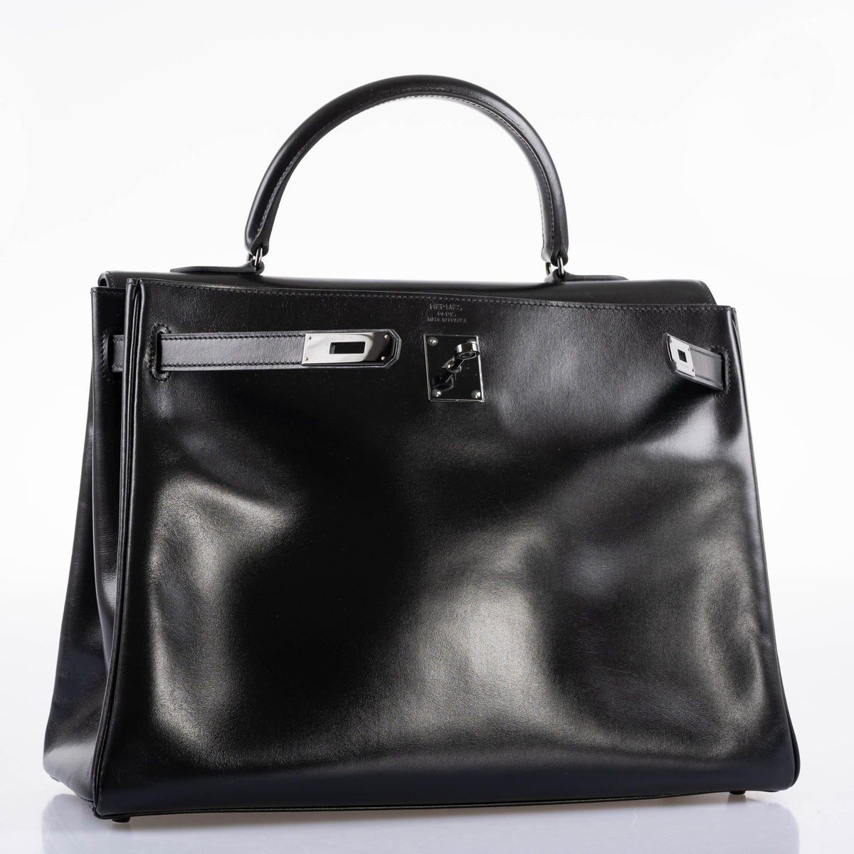 Hermès So Black Kelly 35 Retourne Black Box Leather PVD Hardware - 2011, O Square - photo 5