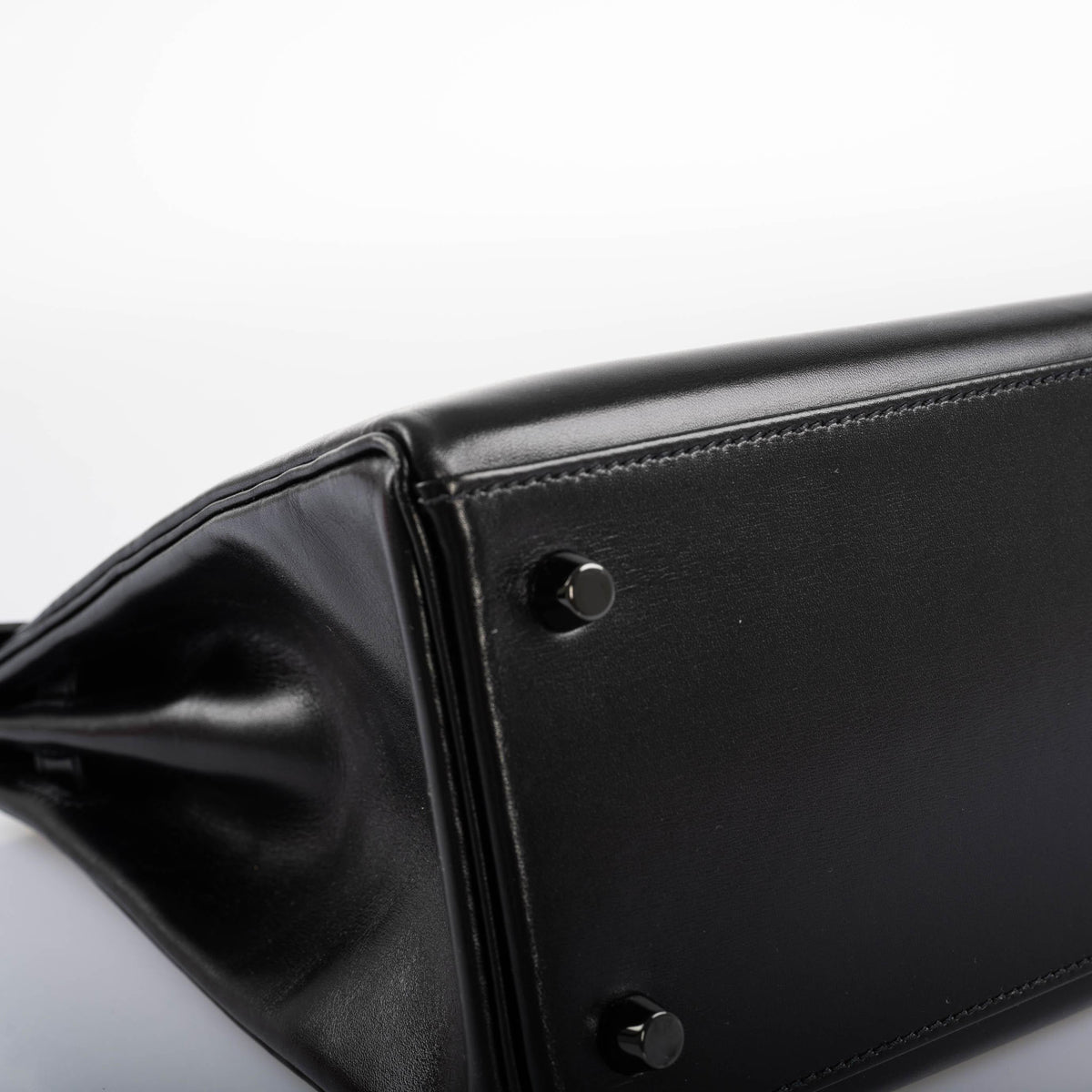 Hermès So Black Kelly 35 Retourne Black Box Leather PVD Hardware - 2011, O Square - photo 8