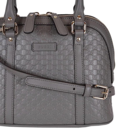 Gg Debossed Handbag In Grey - image 3