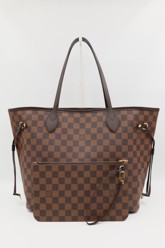 Louis Vuitton Neverfull MM Ebene with Pouch