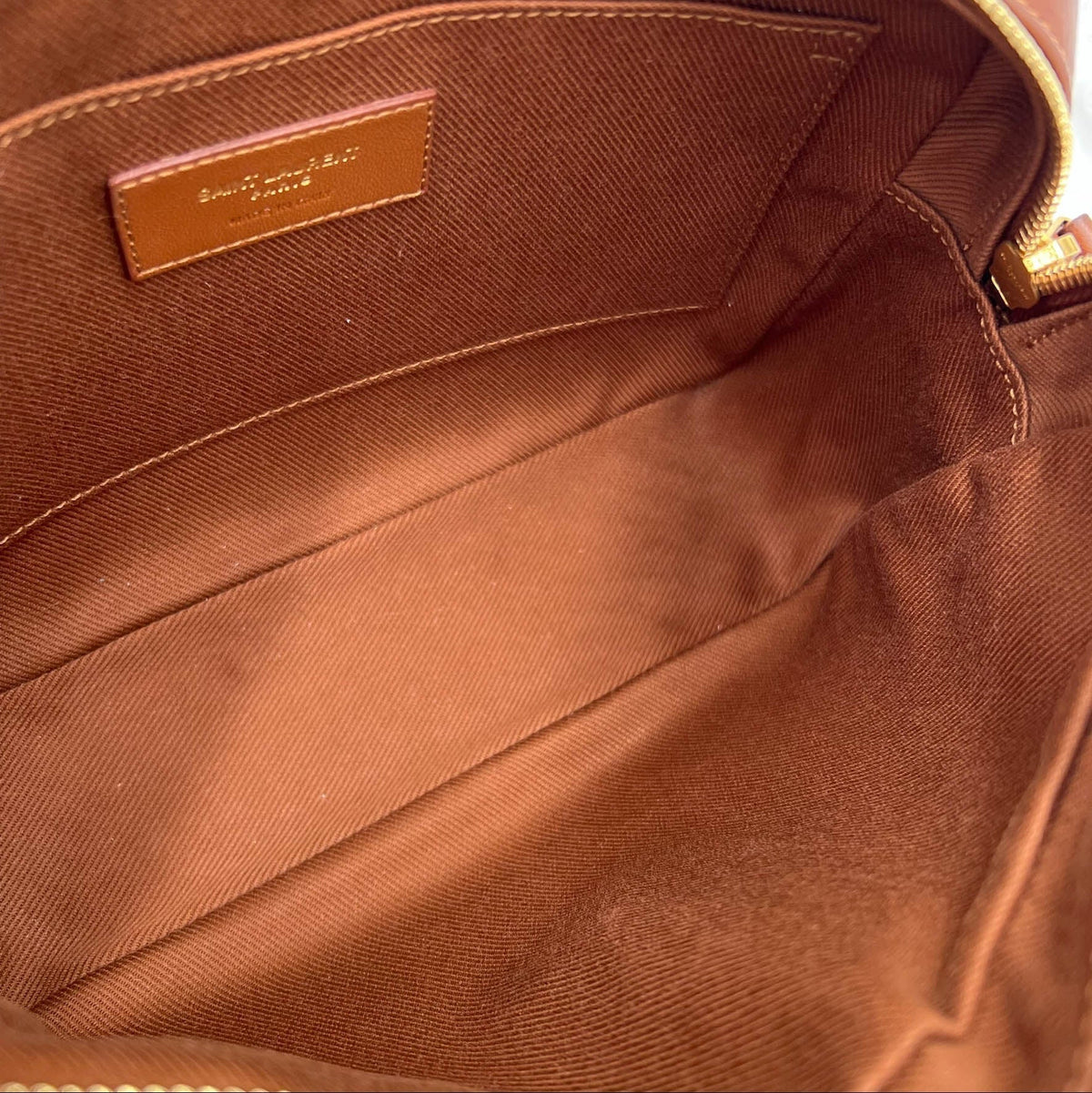 Saint Laurent Monogram Lou Camera Raffia Canvas Beige Brown Leather Shoulder Bag - photo 9