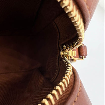 Saint Laurent Monogram Lou Camera Raffia Canvas Beige Brown Leather Shoulder Bag - photo 11