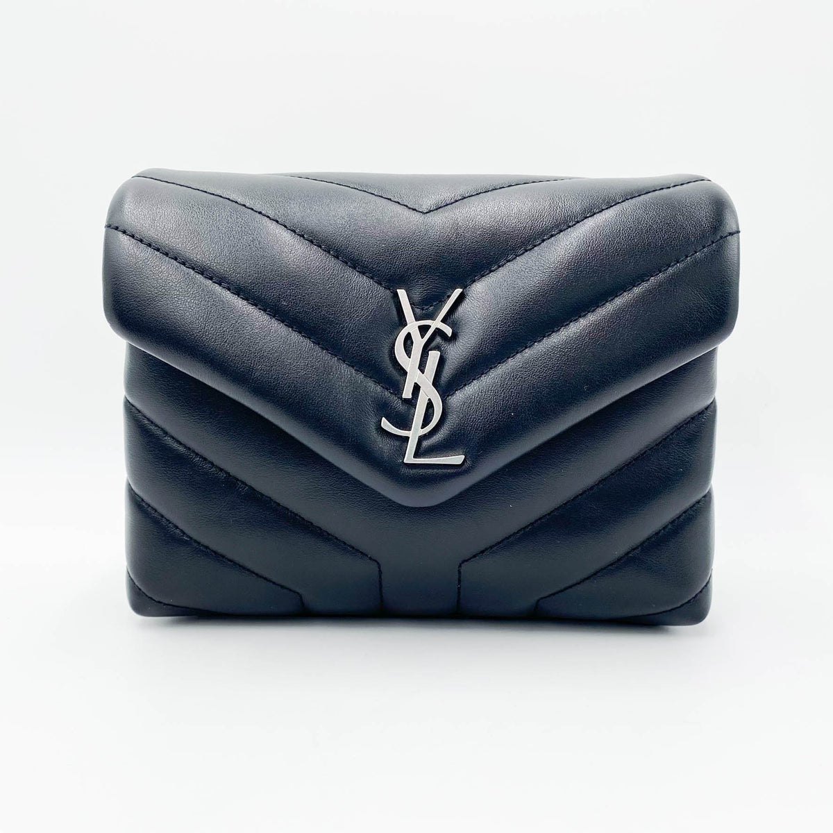 Saint Laurent Monogram Loulou Toy Silver Hardware Black Leather Shoulder Bag - image 3