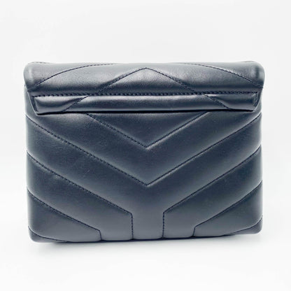 Saint Laurent Monogram Loulou Toy Silver Hardware Black Leather Shoulder Bag - image 5