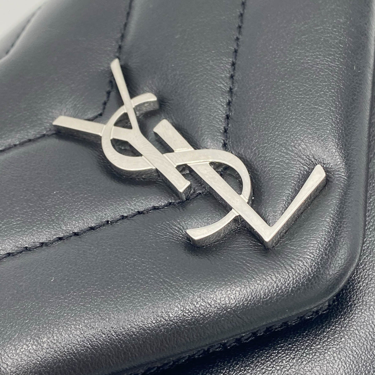 Saint Laurent Monogram Loulou Toy Silver Hardware Black Leather Shoulder Bag - image 8