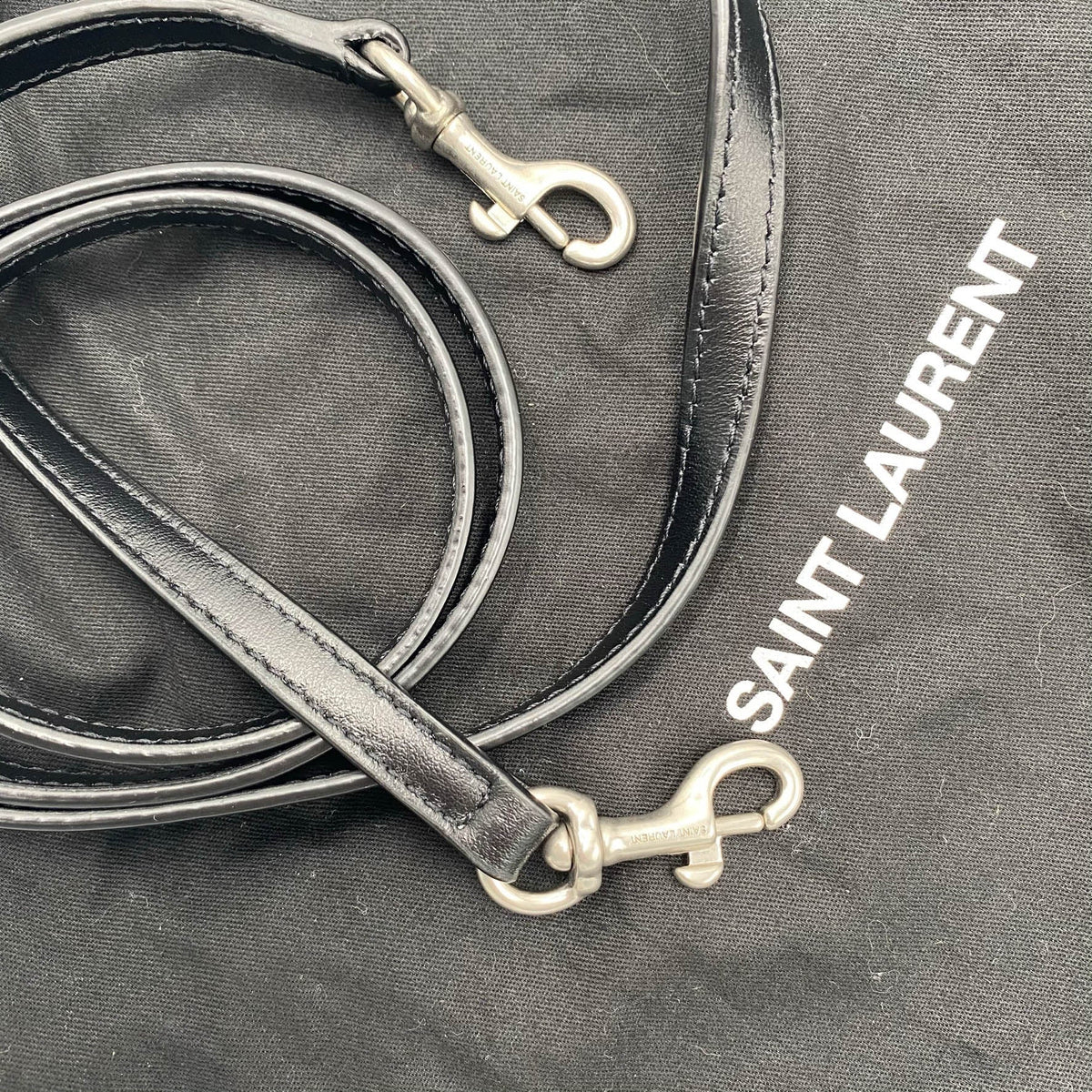 Saint Laurent Monogram Loulou Toy Silver Hardware Black Leather Shoulder Bag - image 17